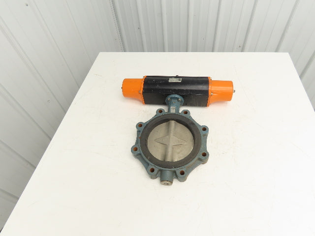 Ebro Z014-A DN200 8" Butterfly Valve & Pneumatic Spring Actuator EB10.1 sys 60