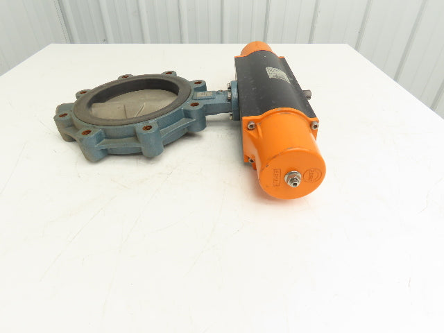 Ebro Z014-A DN200 8" Butterfly Valve & Pneumatic Spring Actuator EB10.1 sys 60