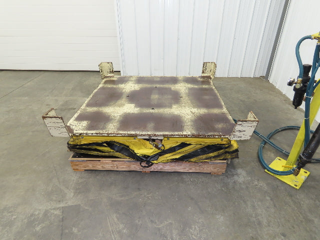 Airfloat Pneumatic Air Scissor Lift Table 4000lbs 48x48" Turntable Top 11 to 25"