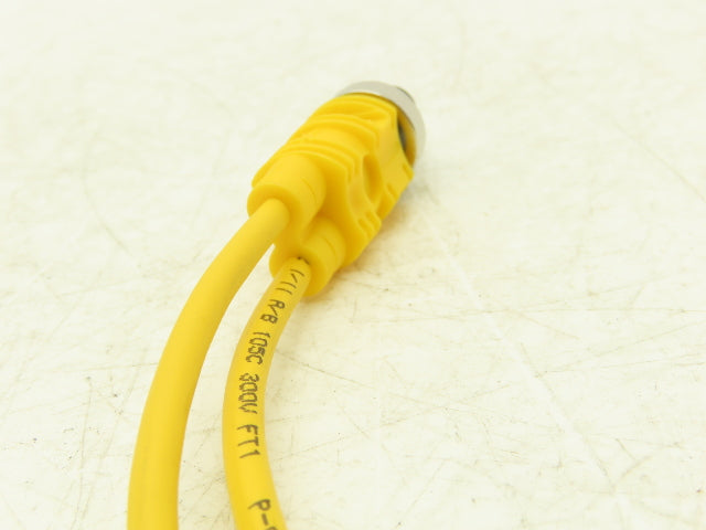 Turck VBRS 4.4-2PKG 3M-0.3/0.3 Cordset Splitter M12 Male- 2x M8 Female Lot of 3