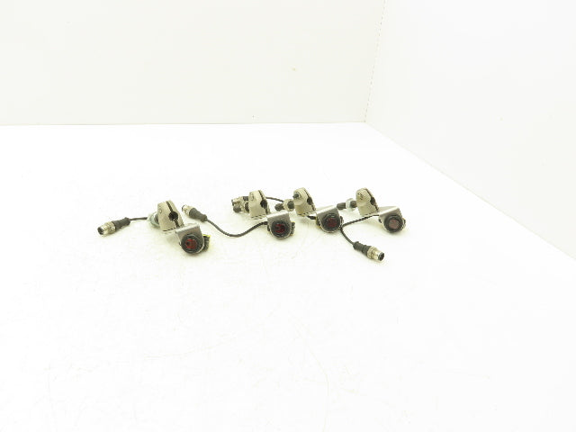 Banner QS18VP6LDQ5 Photoelectric Sensor 300mm 4-Pin w/Bracket Lot of 4