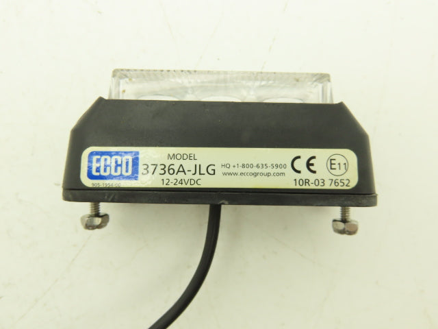 ECCO 3736A-JLG Flashing Caution LED Light Amber Strobe 12-24VDC Lot of 2