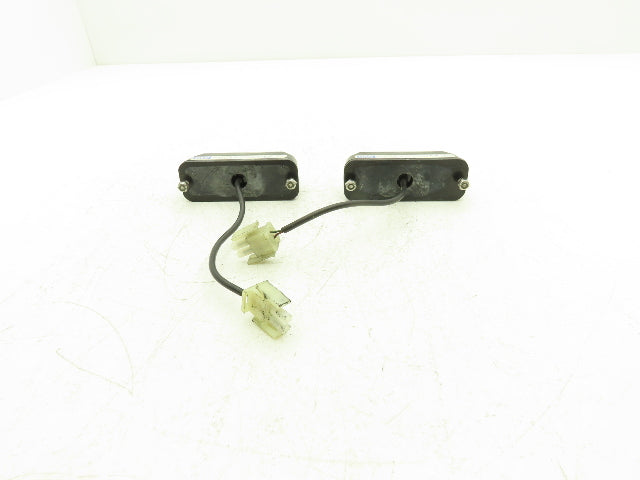 ECCO 3736A-JLG Flashing Caution LED Light Amber Strobe 12-24VDC Lot of 2