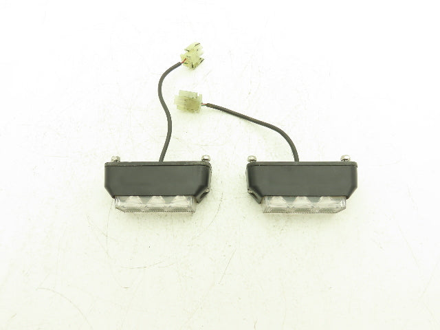 ECCO 3736A-JLG Flashing Caution LED Light Amber Strobe 12-24VDC Lot of 2