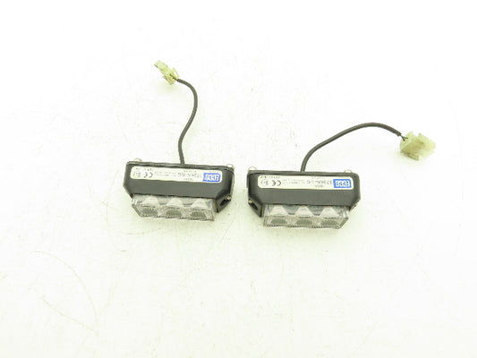 ECCO 3736A-JLG Flashing Caution LED Light Amber Strobe 12-24VDC Lot of 2