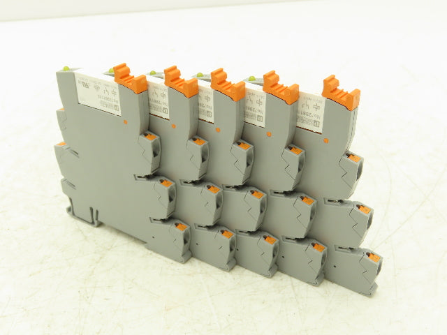 Phoenix Contact 2961105 Terminal Block Relay PLC-RPT-24DC/21 6A-250V Lot Of 5