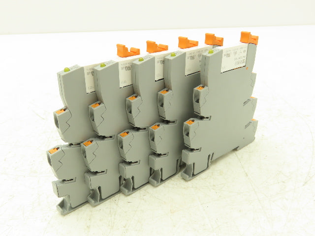 Phoenix Contact 2961105 Terminal Block Relay PLC-RPT-24DC/21 6A-250V Lot Of 5