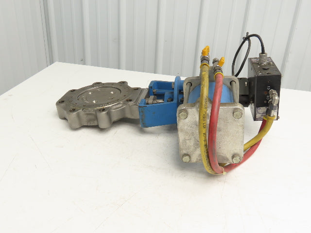 Jamesbury 6" Wafer Sphere Lugged Butterfly Valve w/Pneumatic Actuator ST-200B