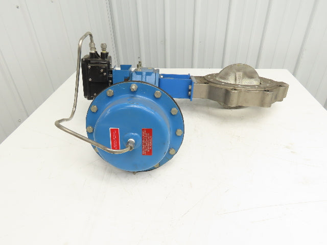 Jamesbury 316SS 8" Wafer Sphere Lugged Butterfly Valve w/Pneumatic Actuator QP3C