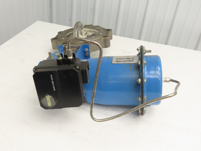 Jamesbury 316SS 8" Wafer Sphere Lugged Butterfly Valve w/Pneumatic Actuator QP3C