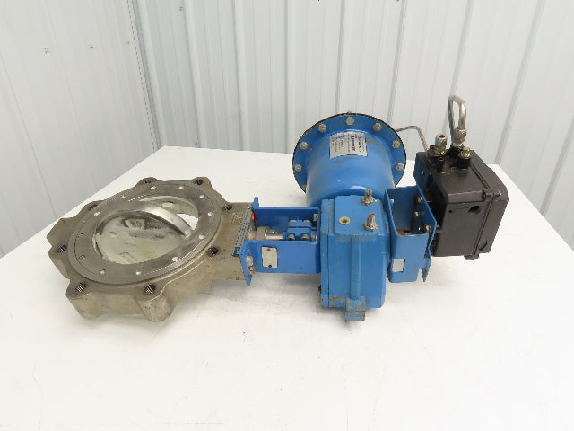 Jamesbury 316SS 8" Wafer Sphere Lugged Butterfly Valve w/Pneumatic Actuator QP3C