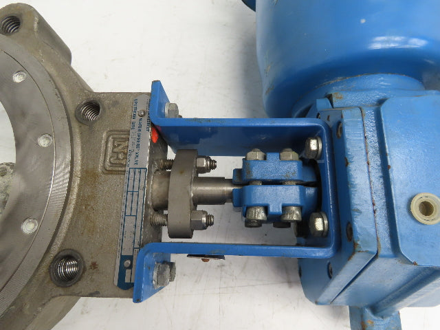 Jamesbury 316SS 8" Wafer Sphere Lugged Butterfly Valve w/Pneumatic Actuator QP3C