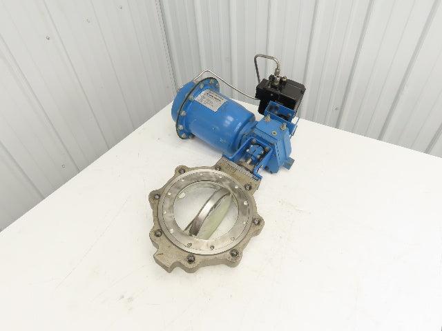 Jamesbury 316SS 8" Wafer Sphere Lugged Butterfly Valve w/Pneumatic Actuator QP3C