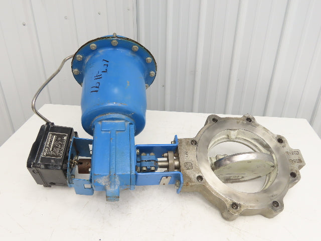 Jamesbury 316SS 8" Wafer Sphere Lugged Butterfly Valve w/Pneumatic Actuator QP3C