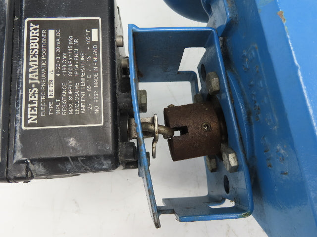 Jamesbury 316SS 8" Wafer Sphere Lugged Butterfly Valve w/Pneumatic Actuator QP3C