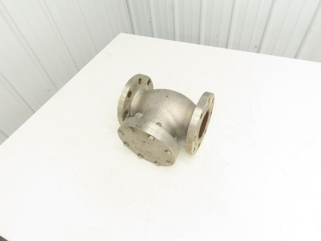 WM E Williams SW-CH S151F6316 Swing Check Valve 4" Flanged Class 150 Stainless