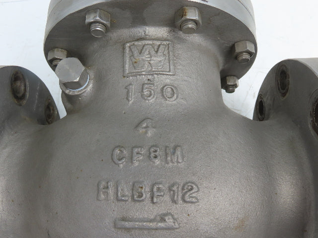 WM E Williams SW-CH S151F6316 Swing Check Valve 4" Flanged Class 150 Stainless