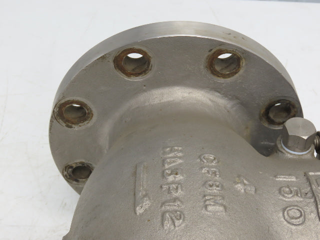 WM E Williams SW-CH S151F6316 Swing Check Valve 4" Flanged Class 150 Stainless