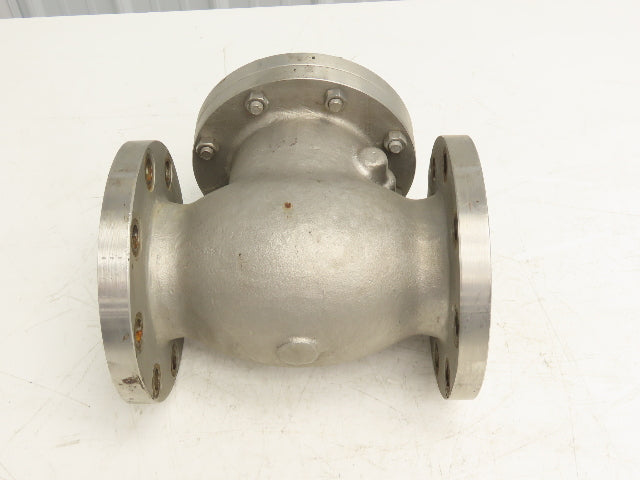 WM E Williams SW-CH S151F6316 Swing Check Valve 4" Flanged Class 150 Stainless