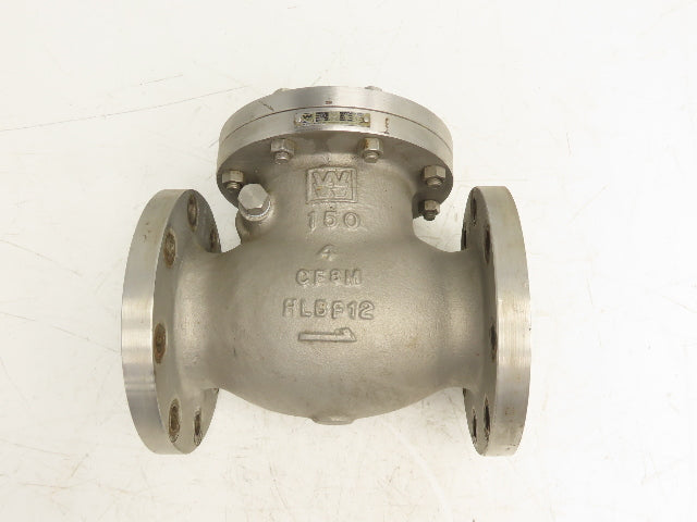 WM E Williams SW-CH S151F6316 Swing Check Valve 4" Flanged Class 150 Stainless