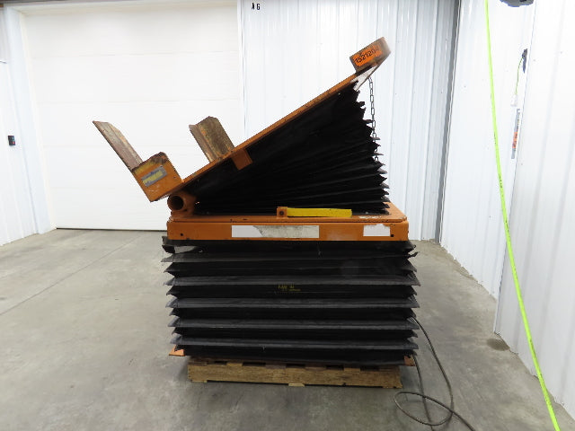 Airfloat Pneumatic Lift Tilt Table Tote Tipper 6000lbs 30° Degree 55x50" Top