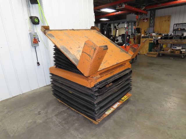 Airfloat Pneumatic Lift Tilt Table Tote Tipper 6000lbs 30° Degree 55x50" Top