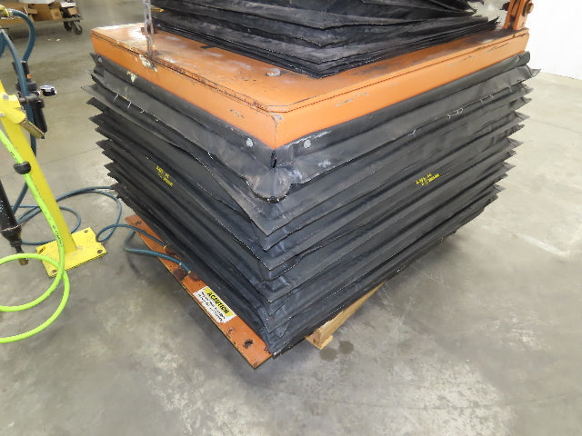 Airfloat Pneumatic Lift Tilt Table Tote Tipper 4000lbs 25° Degree 54x50" Top