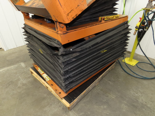 Airfloat Pneumatic Lift Tilt Table Tote Tipper 4000lbs 25° Degree 54x50" Top