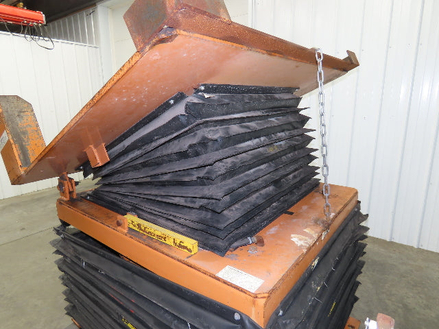 Airfloat Pneumatic Lift Tilt Table Tote Tipper 4000lbs 25° Degree 54x50" Top