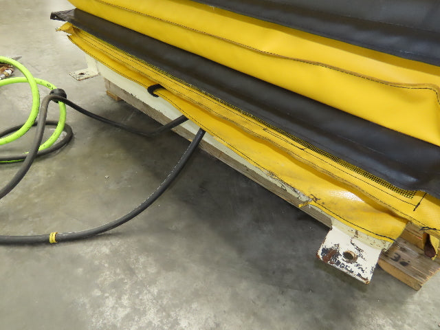 Pneumatic Lift Tilt Table Tote Tipper 3000lbs 21° Degree 36x38" Top Air Controls