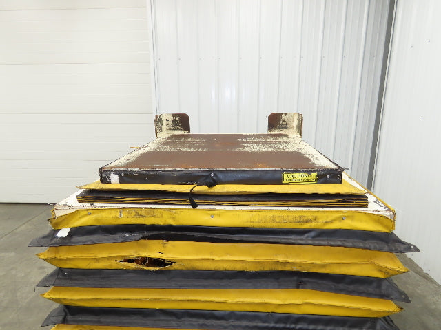 Pneumatic Lift Tilt Table Tote Tipper 3000lbs 21° Degree 36x38" Top Air Controls