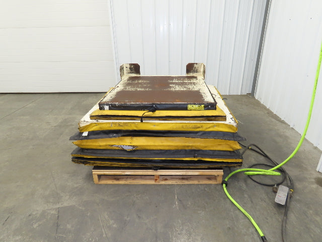 Pneumatic Lift Tilt Table Tote Tipper 3000lbs 21° Degree 36x38" Top Air Controls