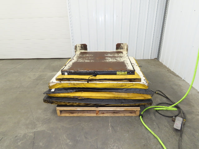 Pneumatic Lift Tilt Table Tote Tipper 3000lbs 21° Degree 36x38" Top Air Controls