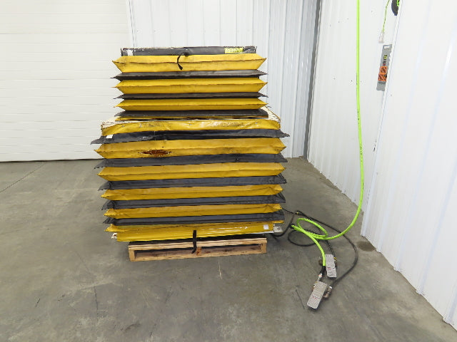 Pneumatic Lift Tilt Table Tote Tipper 3000lbs 21° Degree 36x38" Top Air Controls