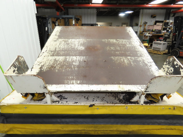 Pneumatic Lift Tilt Table Tote Tipper 3000lbs 21° Degree 36x38" Top Air Controls