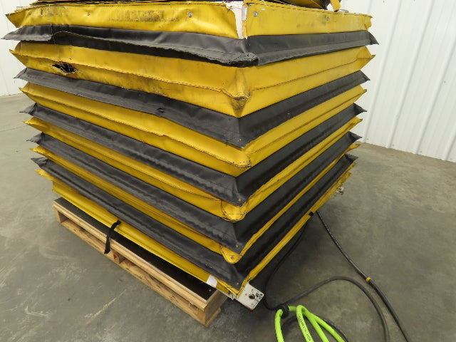 Pneumatic Lift Tilt Table Tote Tipper 3000lbs 21° Degree 36x38" Top Air Controls
