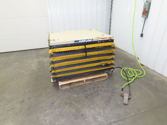 Airfloat Pneumatic Scissor Lift Table 4000lb 42x48" Top 24" Lift 32" Max