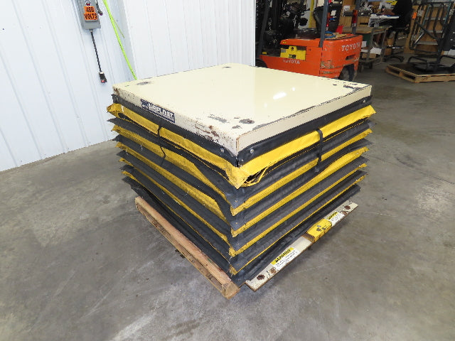 Airfloat Pneumatic Scissor Lift Table 4000lb 42x48" Top 24" Lift 32" Max