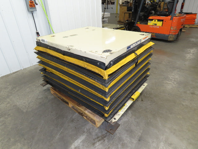 Airfloat Pneumatic Scissor Lift Table 4000lb 42x48" Top 24" Lift 32" Max Height
