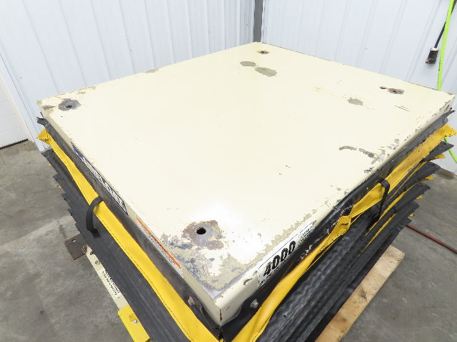 Airfloat Pneumatic Scissor Lift Table 4000lb 42x48" Top 24" Lift 32" Max Height