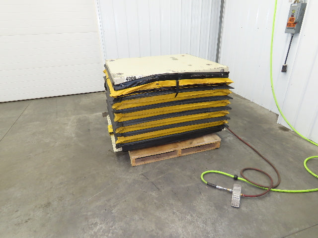 Airfloat Pneumatic Scissor Lift Table 4000lb 42x48" Top 24" Lift 32" Max Height