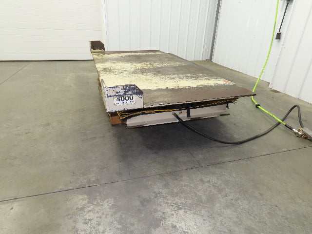 Airfloat Pneumatic Scissor Lift Table 4000lb 42x84" Top 24" Lift 35.5" Height
