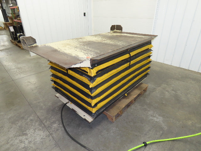 Airfloat Pneumatic Scissor Lift Table 4000lb 42x84" Top 24" Lift 35.5" Height