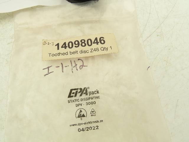 Wipotec 14098046 48-Tooth Belt Disc Drive Pulley Z48SL-80