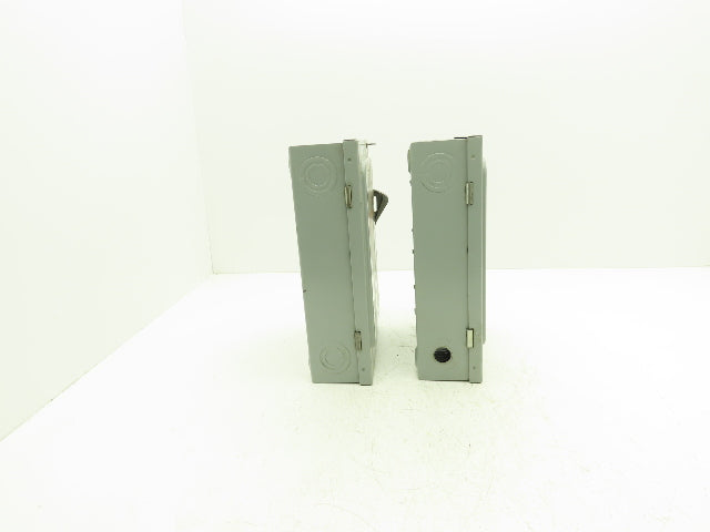 Siemens F351 ITE Enclosed Disconnect Switch Vacu-break 600VAC 30A 3Ph Lot of 2
