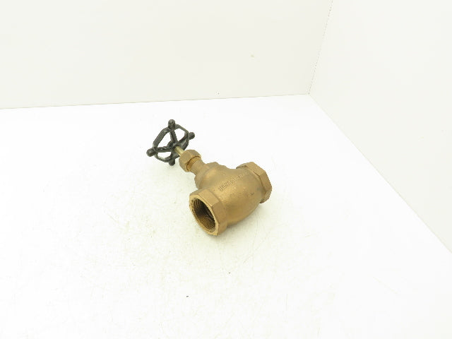 Lunkenheimer 2140 Bronze Globe Valve 2" NPT Rising Stem 125SP 200 WOG