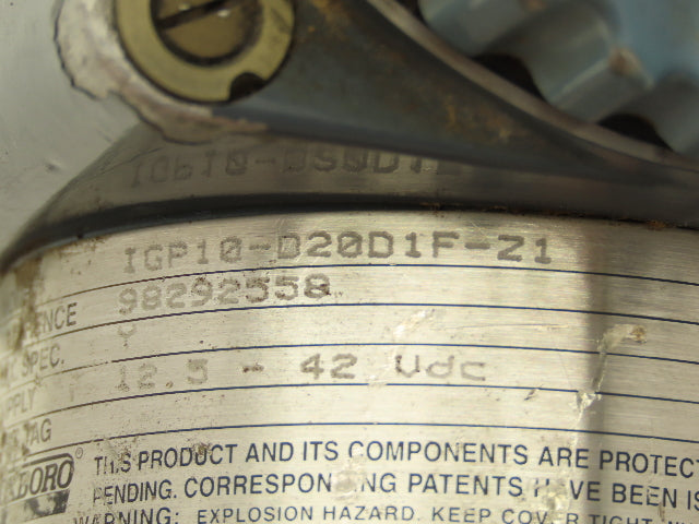 Foxboro IGP10-D20D1F-Z1 Pressure Transmitter 3" Stainless Flanged Sensor 300B
