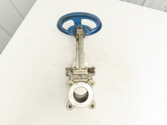 Velan L10-0320C-13BL 3" Stainless Knife Gate Valve Lug Style 316SS Rising Stem