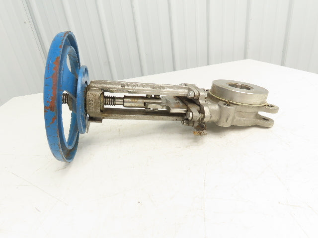 Velan L10-0320C-13BL 3" Stainless Knife Gate Valve Lug Style 316SS Rising Stem