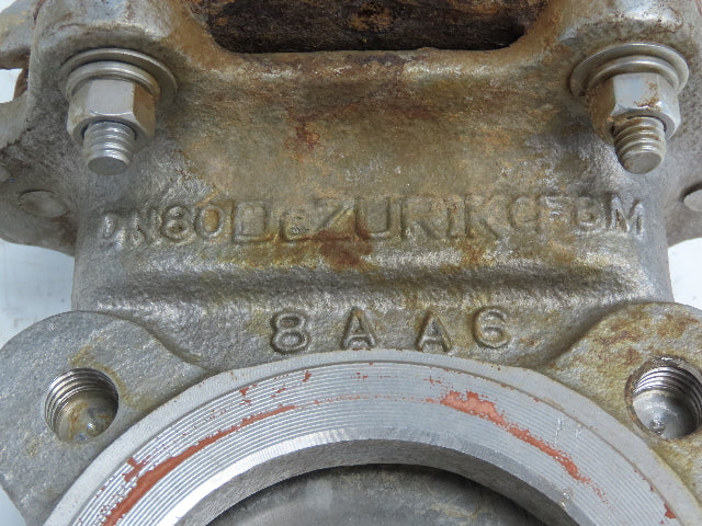 DeZurik 824 3" 304 Stainless Knife Gate Valve V-Port *Air Cylinder Actuated*